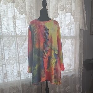 Colorful Tie-Dye Long Sleeve Shirt